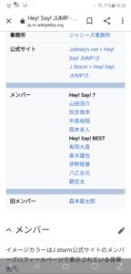Hey!Say!Jumpメンバーの名前